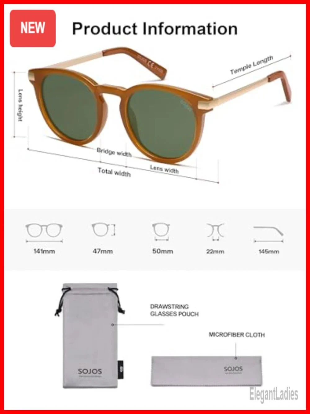 Retro Round Polarized Sunglasses Classic Vintage Trendy Sunnies